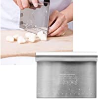 Toulifly Dough Scraper-Bench Scraper-Raspador Masa-Pastry Scraper-Acero Inoxidable Cake Scraper para Masa-Pastel-Pan…